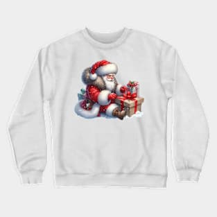 Santa Claus Scene Crewneck Sweatshirt